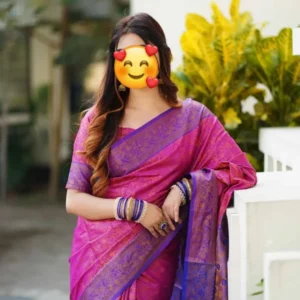 kanchi boron saree combo set