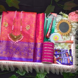 kanchi boron saree combo set